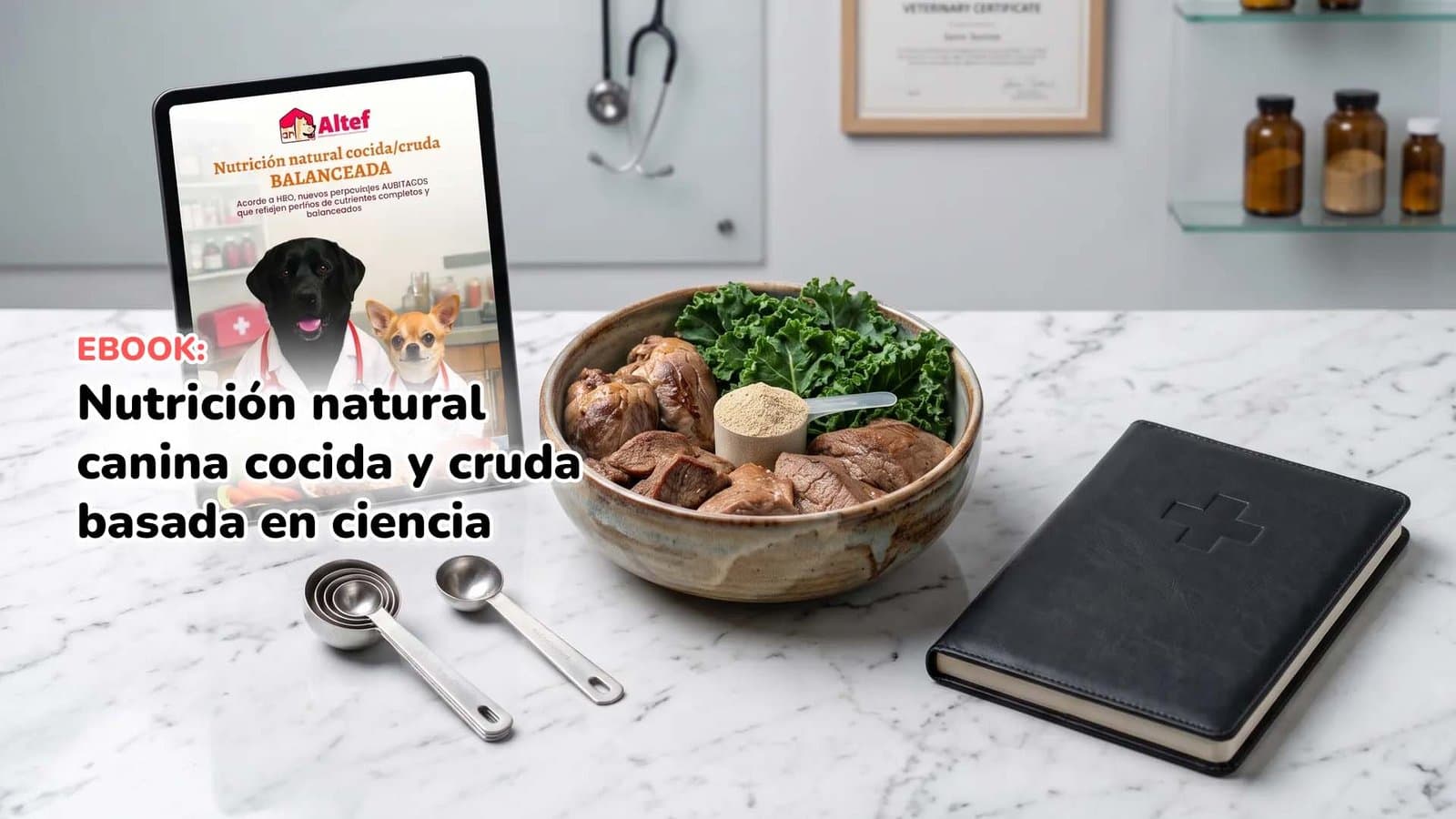 Nutrición natural canina cocida y cruda basada en ciencia