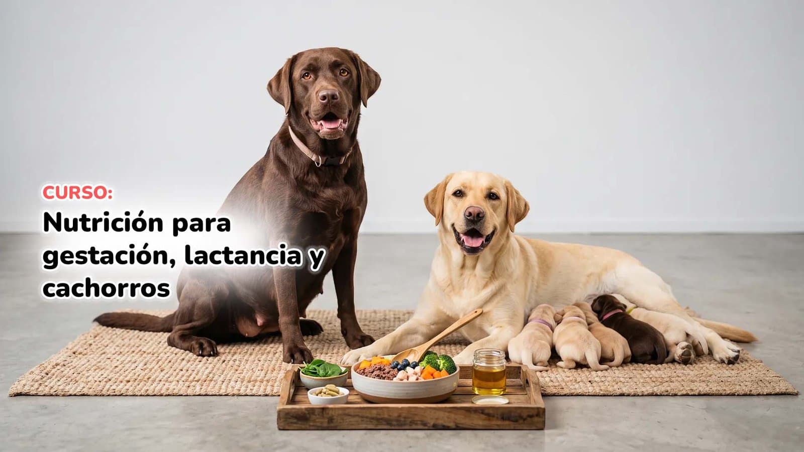 Nutrición para gestación, lactancia y cachorros